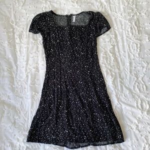 Star pattern mini dress